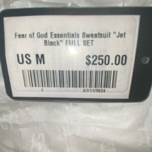 Fear of God Essentials Jet Black Sweatshirt